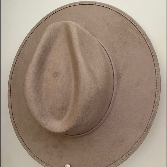 Joanna Indiana Suede Brim Flat Hat